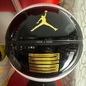 Jordan 11 Black and Gold Basketball